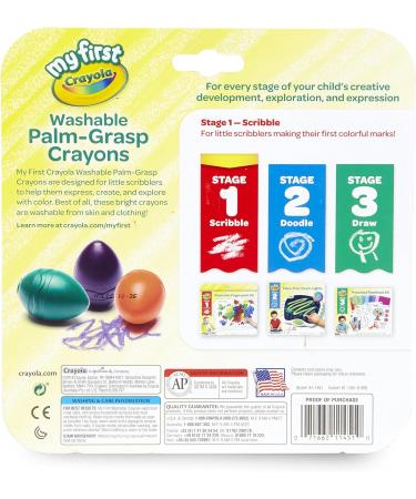 My First Crayola Palm-Grip Crayons - 6 Count Toddler-Friendly Art Tools - Buy Online on GoSupps.com