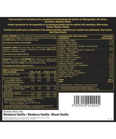 Peak Whey Protein Concentrates 900g - Blueberry Vanilla | 30 Portions | Ultrafiltrated Protein | No Added Sugar | Ideal for Muscle Building - Buy Online on GoSupps.com