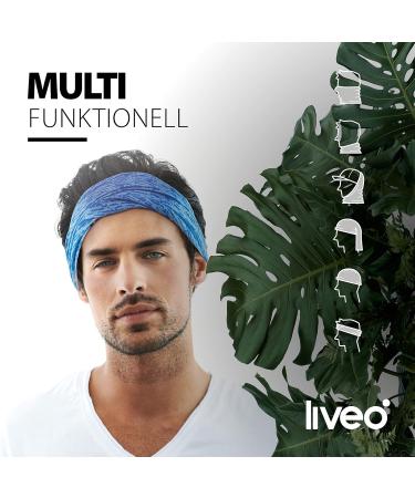 Liveo Hose Scarf Set - 3 Piece Men's & Women's Multifunctional Bandana Neck Warmer | UV Protection Elastic Microfiber Loop Scarf for Outdoor Cycling & Running - Buy Online on GoSupps.com