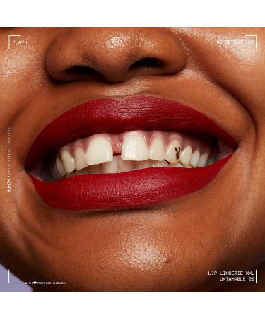 Nyx Lip Lingerie XXL Matte Liquid Lipstick in Untamable Brick Red - 0.13 Fl Oz - Buy Online on GoSupps.com