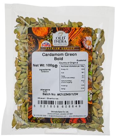 Old India Cardamom Green Bold 100g