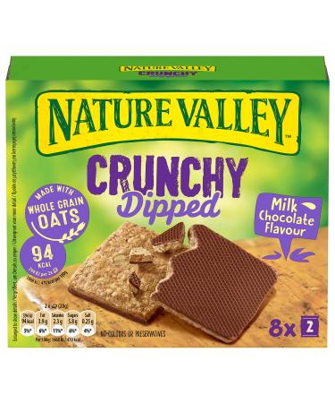 Nature Valley Crunchy Dipped Milk Chocolate 8 x 20g