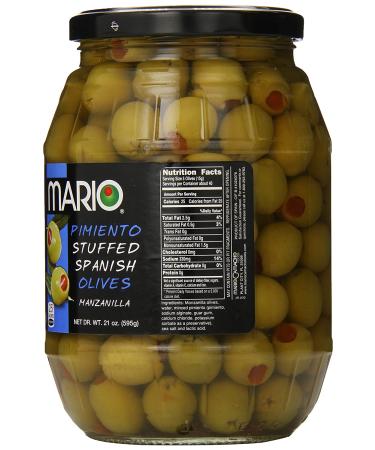 Mario Camacho Foods Manzanilla Spanish Olives 21oz (Pack of 6) - Premium Quality Snack or Ingredient - Buy Online on GoSupps.com