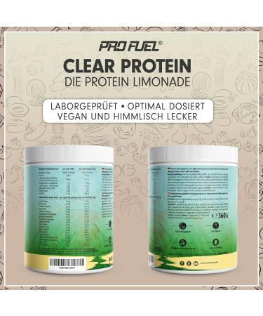 Clear Protein Vegan 1080g - Delicious Green Apple Vegan Whey Protein Drink | High-Quality Pea Protein Hydrolysate | 56% Protein | 3 Pack - Buy Online on GoSupps.com