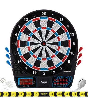 Viper by GLD Products 777 Electronic Dartboard Sport Size Over 40 Games Auto-Scoring LCD Cricket Display Impact-Tough Target for Lasting Durability and Ultra-Thin Spider for Fewer Bounce Outs with Soft Tip Darts black on - Buy Online on GoSupps.com