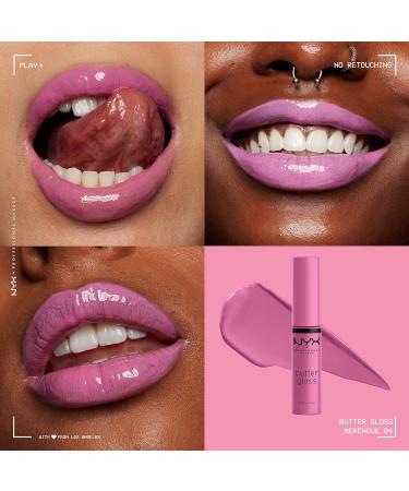 NYX Butter Gloss Merengue (Pink Lilac) - Non-Sticky Lip Gloss 0.27 Fl Oz - Buy Online on GoSupps.com