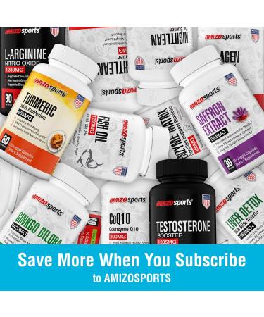 Amizo Nitric Oxide Supplements for Men L-Arginine & L-Citrulline Malate 1280 Mg Nitric Oxide Booster for Muscle Growth & Blood Flow 60 Veggie Caps - Buy Online on GoSupps.com