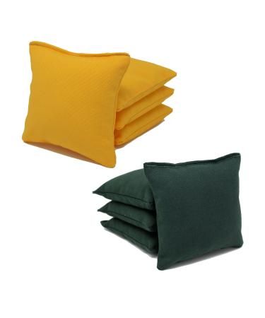 Free Donkey Sports Regulation Cornhole Bags. Corn-Filled. Made in USA. 28+ Colors Regular Yellow/Hunter Green