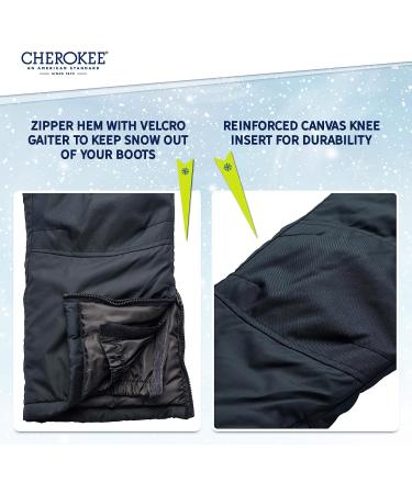 Cherokee Kids Snow Bib Insulated Ski Pants Overalls (4-18) Black 7 - Boys and Girls - Buy Online on GoSupps.com