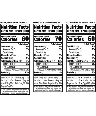 Plum Organics Mighty Veggie Baby Food Pouch Variety Pack - 18 Organic Squeeze Pouches (4 oz) for Babies & Toddlers - Buy Online on GoSupps.com