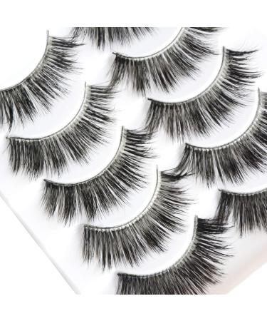 5 Pairs False Eyelashes Natural Fake Eyelashes Fluffy Hand-made Eyelashes Extension (3D301) - Buy Online on GoSupps.com