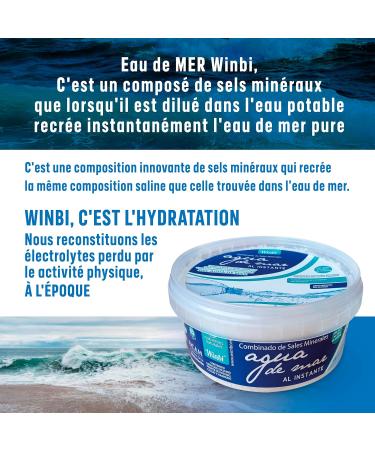 100 LITERS of Winbi Seawater to Drink. Multiple Benefits for the Body. Marine Water with High Magnesium Potassium and Calcium Content - Buy Online on GoSupps.com