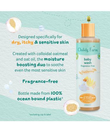 Childs Farm OatDerma Baby Wash 500ml - Fragrance-Free & Gentle for Newborns with Dry, Sensitive, Eczema-prone Skin - Buy Online on GoSupps.com