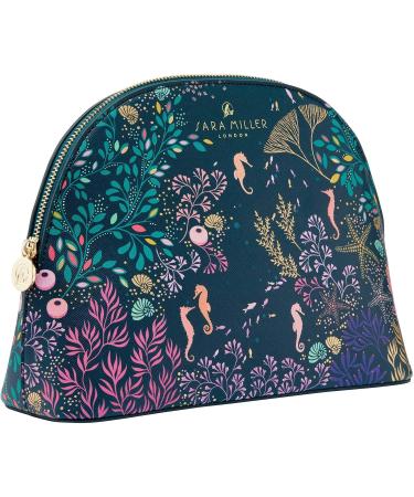 Sara Miller Beauty Underwater Spa Cosmetic Bag - Large Navy Organizer for Travel & Skincare - Buy Online on GoSupps.com
