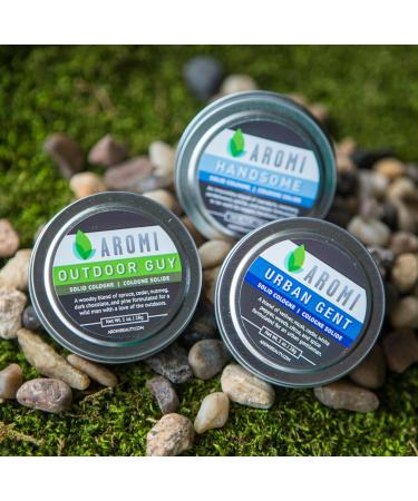 Aromi Solid Cologne | Woodsy Men's Fragrance White Pepper Musk and Cedar Scent Vegan Cruelty-free Travel Gift Day Night Concentrated (Urban Gent) - Buy Online on GoSupps.com