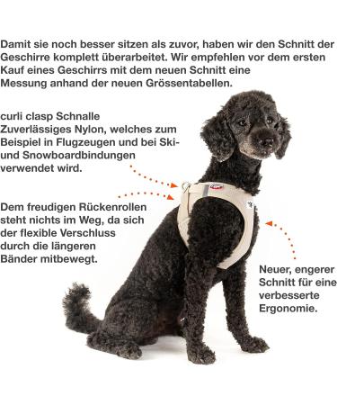 Curli Air-Mesh Vest Harness - Light Tan XL - Premium Comfort for Dogs - International Shipping - Buy Online on GoSupps.com