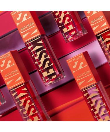 Maybelline New York - Blush Liquide 3-en1 - Fini Mat Glowy - Fard Joues Highlighter et Bronzer - Effet Bonne Mine - Teint H l - Sunkisser Hazy Matte - Teinte : 34 Peachy Quench - 4 7 ml - Buy Online on GoSupps.com