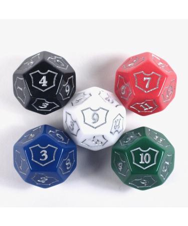 Hedral MTG D12 Spin-Down Loyalty Counter Dice 5 Die Set - Multi-Color Magic The Gathering TCG CCG Planeswalker - Buy Online on GoSupps.com
