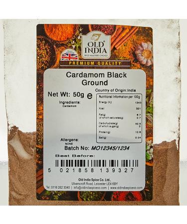 Old India Cardamom Black Ground 50g - Premium Quality Spice Blend - Buy Online on GoSupps.com