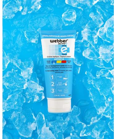 Webber Activ+ Arnica Analgesic Topical Cream with Vitamin E relieves pain articular pain stiffness muscle pain joints pain back pain contusion sprain strain inflammation sore muscles restless legs sore legs menthol cold sensation moisturizing (100ML) - Buy Online on GoSupps.com