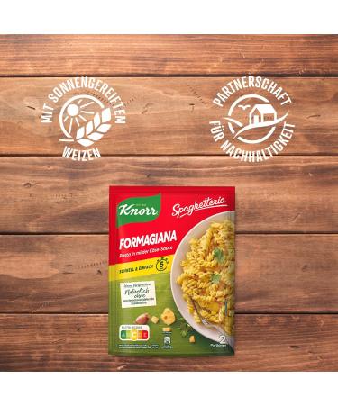 Buy Knorr Spaghetteria Formagiana Pasta Meal - Ready in 5 Minutes - 10x 163ml - Delicious International Shipping - Buy Online on GoSupps.com