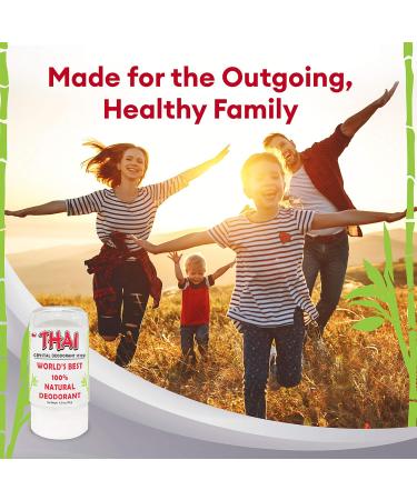 Buy Thai Crystal Deodorant Stone - Natural Unscented Aluminum-Free Deo Stick for Women Men & Teens - 4.25 Oz - Buy Online on GoSupps.com