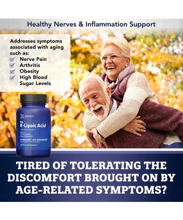 GeroNova R-Lipoic Acid 300mg - Premium R-Alpha Lipoic Acid Capsules for Nerve Pain & Inflammation Support - 120 Count - Buy Online on GoSupps.com