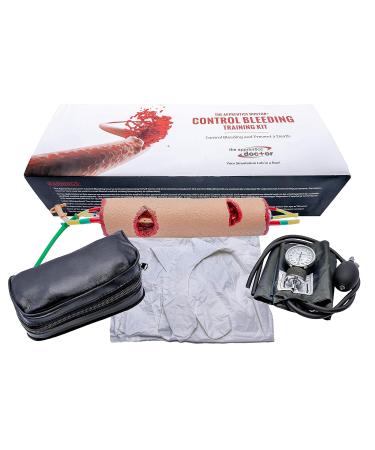 Stop The Bleed Kit with Online Training Course | Learn How to Stop Bleeding | Simulation Arm with Realistic Veins and Arteries - 20 Items - Buy Online on GoSupps.com