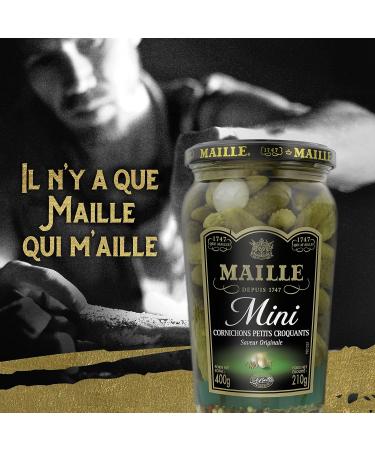 Maille Pickles Mini Original Flavor The jar of 210g net drained - Buy Online on GoSupps.com