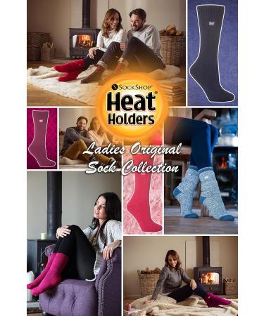 HEAT HOLDERS Ladies Winter Thermal Socks - Extra Warm Cuddle Socks (Gift Idea) 37-42 Rosebud Navy - Buy Online on GoSupps.com