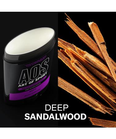 Art of Sport Men’s Antiperspirant & Deodorant, Sandalwood, Made with Natural Botanicals, Moisturizing Tea Tree Soap, Made for Athletes, Defy Scent, 2.7 Ounce (Pack of 2) - Buy Online on GoSupps.com