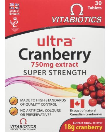 Vitabiotics Ultra Cranberry - 30 Tablets for super strength