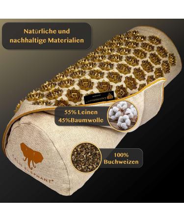 Buy Calm Elephant Original 2-in-1 Acupressure Pillow & Knee Roller - Relief for Knee Pain & Leg Tension - Premium Quality Pain Relief Solutions - Buy Online on GoSupps.com