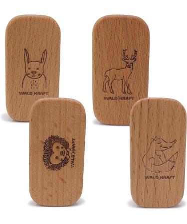 WALDKRAFT Children's Nail Brush | High-Quality Beech Wood Brush with Natural Deer Bristles | Perfect for Kids' Hands - Shop Internationally - Buy Online on GoSupps.com