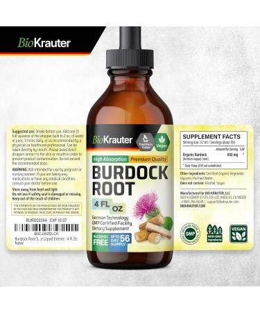 BIO KRAUTER Bladderwrack 100 Capsules & Burdock Root Tincture 4 Fl. Oz - Buy Online on GoSupps.com