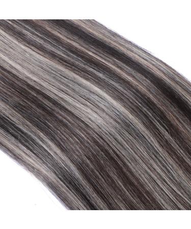 Buy Micro-Ring Hair Extensions 60cm | 100% Remy Real Hair | Easy to Use | 50 Strands (#1b/Gray) - International Shipping - Buy Online on GoSupps.com