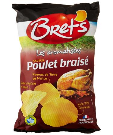 Bret's Chips Braised Chicken Flavor 125g Bag - Pack of 5