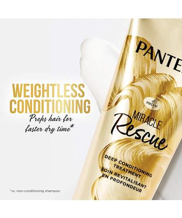 Pantene Miracle Rescue Deep Conditioning Hair Mask Pack of 2 - 8 Oz Each - Hydrating Treatment for Dry Hair - Buy Online on GoSupps.com