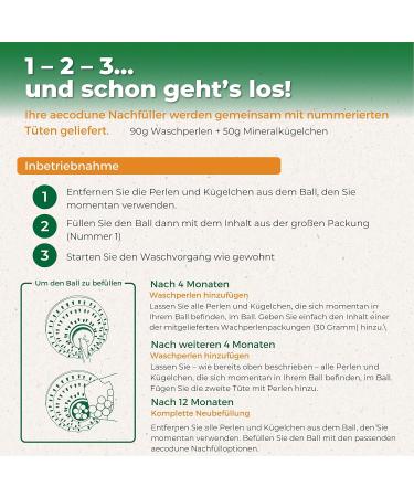  KO Waschball Refill - 240 Washes of Natural Detergent Powder | Zero Waste Lemon Scent | Gentle for Sensitive Skin | 1 Year Supply - Buy Online on GoSupps.com