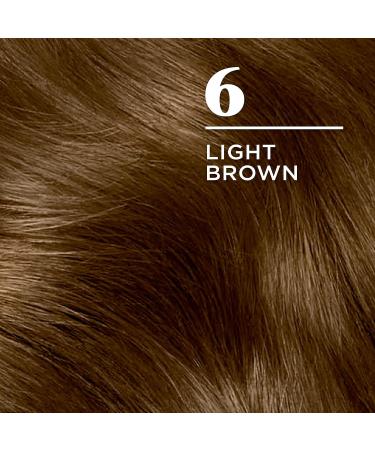 Clairol Nice'n Easy 6 Light Brown Permanent Hair Dye - 6.26 Fl Oz, Pack of 1 - Buy Online on GoSupps.com