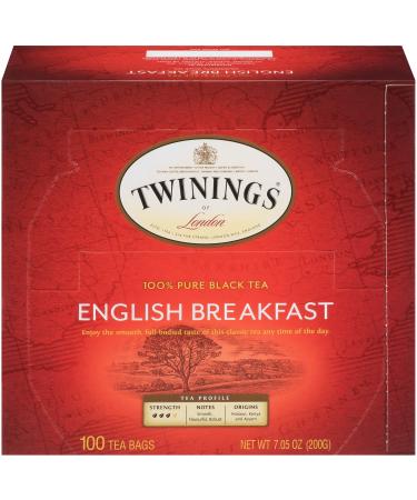 Twinings of London English Breakfast Black Tea Bags, 100 Count (Pack of 1) English Breakfast 100 Count (Pack of 1)