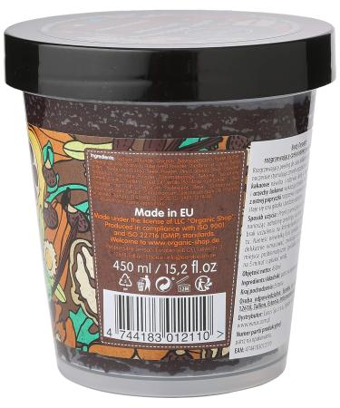 Organic Shop Hot Chocolate Warming Body Scrub 450ml | Organic Body Care | International Shipping Available - Buy Online on GoSupps.com