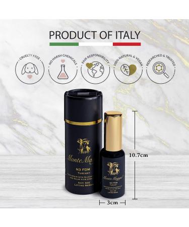 Montemaggio - Anti-Ageing Facial Serum | Anti-Wrinkle Remover | Contains Glucuronic Acid Red Grape Stem Cells Vitamin E and Allantoin | Reduces Acne | Detoxifies the Skin | Made in Italy | 30ml - Buy Online on GoSupps.com