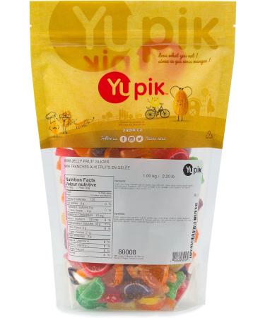 Yupik Mini Jelly Fruit Flavored Slices 1 kg Gluten-Free Colorful Candy Soft & Chewy Fruity Flavors Sugary Coating Delicious Snacks Ideal for Gifting Halloween & Holidays 1 kg (Pack of 1) - Buy Online on GoSupps.com