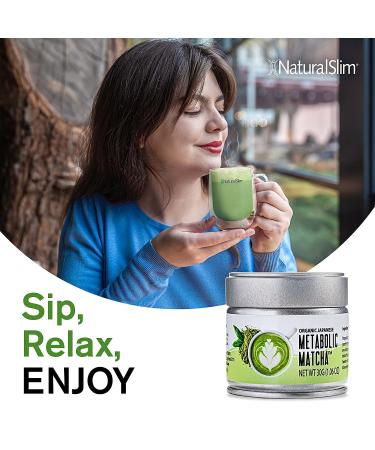 NaturalSlim Metabolic Matcha 1.06 Oz - Organic Japanese Green Tea Powder for Metabolism & Antioxidant Support - Buy Online on GoSupps.com