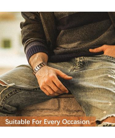 Jeracol Men's Solid Copper Magnetic Bracelet with Strong Magnets - Adjustable Wristband in Gift Box - Buy Online on GoSupps.com