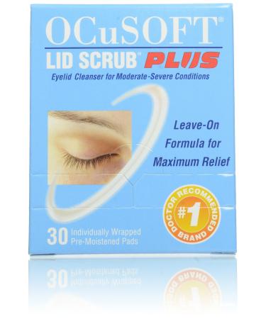 OCuSOFT Lid Scrub Plus Pre-Moistened Pads, 30 Count 30 Count (Pack of 1)