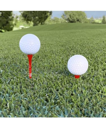 GoSports GS Premium Wooden Golf Tees - 3.25 Inch XL - Red - Buy Online on GoSupps.com
