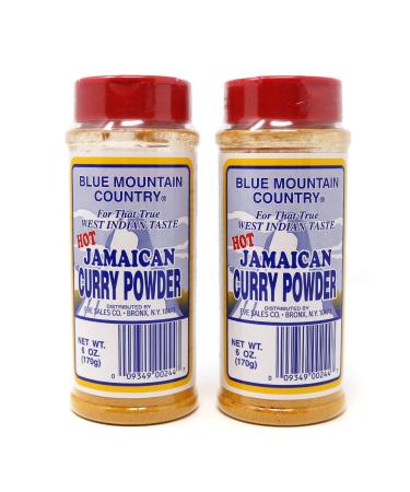 Blue Mountain Country Jamaican Curry Powder HOT 6 Oz (Pack of 2)