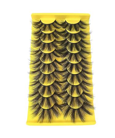 HeyAlice Manga Cosplay 23mm Dramatic Mink Lashes - 9 Pairs Long Fluffy 6D Volume Strip Eyelash Pack - Buy Online on GoSupps.com